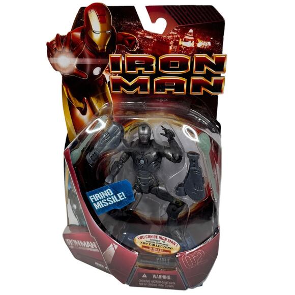 Hasbro Iron Man Mark 02 II Firing Missile 6" Action Figure Prototype 2008 MCU - Picture 1 of 8